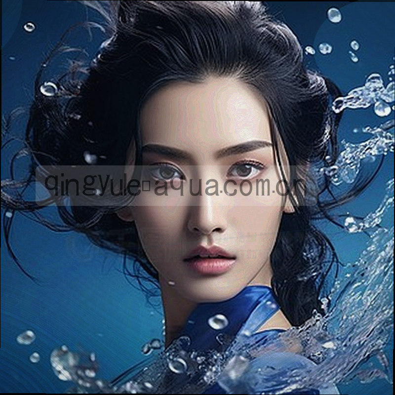 透明锁被水滴包裹，周围有数据粒子散射